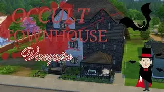 Occult Townhouses  Vampire || Part 2 || (No CC)  || Sims 4 Speed build