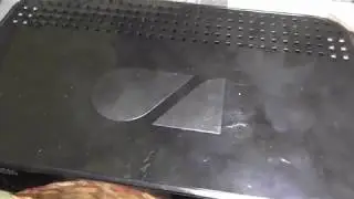 Cпутниковый приёмник GS B521.  Горит оранжевый индикатор и не включается. Блок питания.