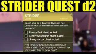 spend keys on terminal overload key chest in three different areas of neomuna | Destiny 2 Strider