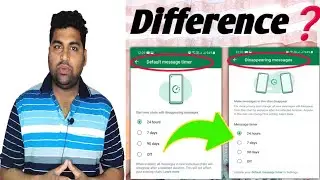 WhatsApp Disappearing Message Vs Whatsapp Default Message Timer 🤔 | whatsapp Chat Delete