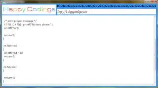 Add function to the Ternary operator c code example