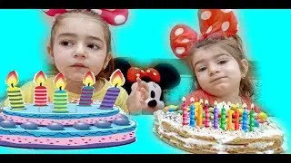 С днем Рождения Мини Маус /  готовят торт ко дню Рожденья Мини