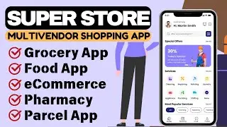 Make Multivendor Food, Grocery eCommerce shopping app with website | how to create ecommerce app