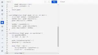 C Program to Implement Breadth First Search (BFS): Graph Traversal Algorithm || C Code for BFS