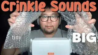 ASMR Big vs Tiny Crinkles (No Talking)