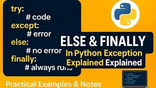 Python with practical examples and notes | Python full course