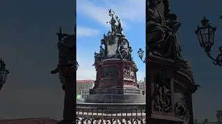 Санкт-Петербург лето 2024. Исаакиевская площадь +25º #travel #saint #лето #Saint-Petersburg #shorts