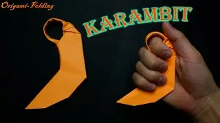 How to make karambit from paper. Origami karambit