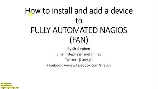 How to install Fully Automated Nagios and adding host