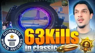 63 Kills in one match New pubg mobile record 🥵😨