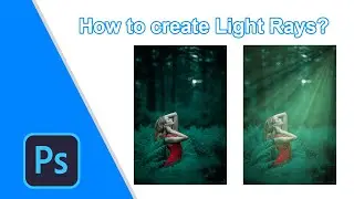 How to create Light Rays in Photoshop: Photoshop Tutorial