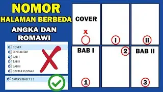 Cara Membuat Nomor Halaman Skripsi Berbeda Dalam 1 Dokumen Word Romawi Dan Angka Otomatis Atas Bawah
