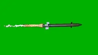 MISSILE green screen---two sizes and speeds