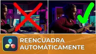 REENCUADRA AUTOMÁTICAMENTE una edición utilizando el Smart Reframe en DaVinci Resolve Studio