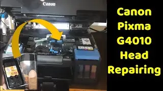 How to clean the print heads on a canon printer | Canon Pixma G4010 Printer Head Repairing 