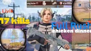 Livik solo 17 kills 🔥☄️ non stop rush gameplay🔥 duo vs squad 🔥