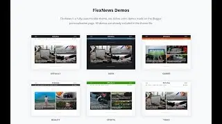 FlexNews - Responsive Blog & Magazine Blogger Template