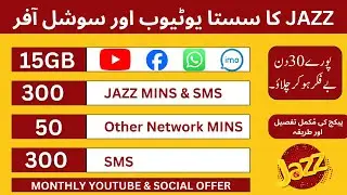 Jazz Monthly Youtube and Social Package || Jazz Social Offer