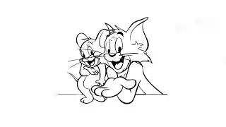 Tom and jerry sketch | drawing ✍️ | Easy drawing | Easy sketch