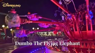 Dumbo the flying elephant at Night | Disneyland Paris
