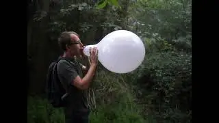 Kalisan 18 inch White balloon blow to pop btp b2p
