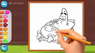 Drawing And Coloring For Kids! Spongebob And Patrick Star
