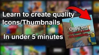 How to make Roblox game icons and thumbnails
