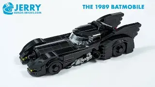 Custom LEGO 1989 Batmobile Instructions (MOC #140)