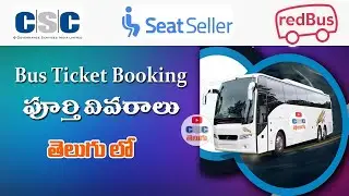 CSC Red BUS TICKET BOOKING PROCESS IN TELUGU | CSC TELUGU