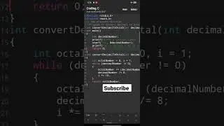 Program to Convert Decimal to Octal#shorts #coding #computer