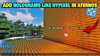 Add Floating Icons And Holograms In Aternos | Holograms like hypixel | MentCrafter