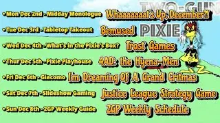 2GP Weekly YouTube Guide: Mon Dec 2nd - Sun Dec 8th
