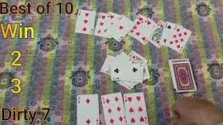 How to play Dirty 7 Cards Game | Best of 10 | Part 6 | Parwaz Pro