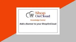 Add a Banner to your ShopOnCloud