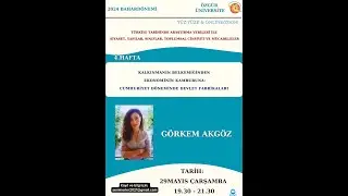 Görkem Akgöz “Kalkınmanın Belkemiğinden Ekonominin Kamburuna...