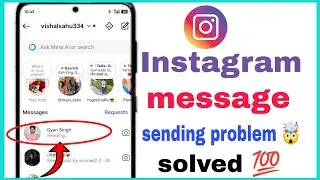 How To Fix Instagram Messages Not Sending Problem || Instagram Message pending problem solved 2025