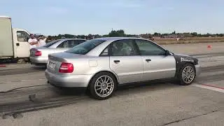 Audi A4 1.8 Turbo Vs. Audi A4 1.8 Turbo Drag Race