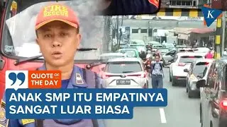 Aksi Siswa SMP Buka Jalan untuk Damkar Tuai Pujian