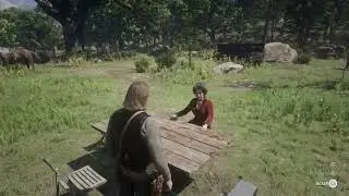 Arthur and Miss Grimshaw reminisce on their past traveling days | Red Dead Redemption 2