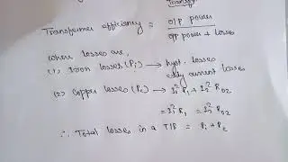 Efficiency of Transformer