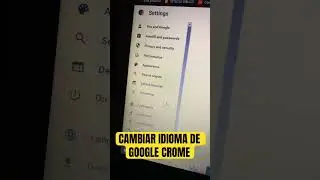 Como cambiar Idioma de Google Chrome. #shorts