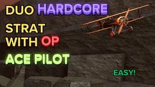(TDS) EASY DUO HARDCORE STRAT WITH OP ACE PILOT | ROBLOX