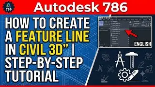 How to Create a Feature Line in Civil 3D | Step-by-Step Tutorial | English 