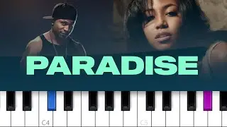 LL COOL J - Paradise ft Amerie (piano tutorial)