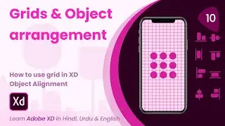 Grids And Object Arrangement | Adobe XD | Tutorial 10