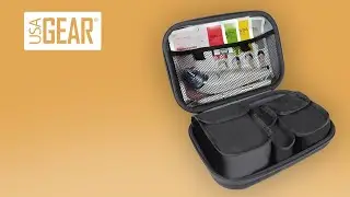 USA GEAR 10" Hard Shell Cosmetic Case | Features Video