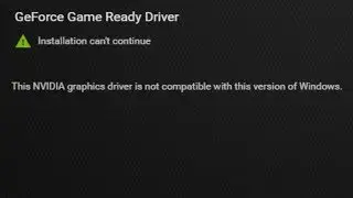 The NVIDIA graphics driver is not compatible with this version of windows? Not true with a GT-730.