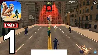 Skibidi Survival: Toilet Party - Gameplay Walkthrough Part 1 Red Green Light,Glass Bridge,Dalgona