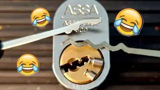 Assa 600 raked and d1ck picked open!