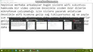 KABLOSUZ AĞLAR GÖRÜNMÜYOR -WİFİ BAĞLANMIYOR -ÇÖZÜM-